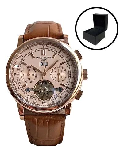 correa original de patek philippe color cafe 